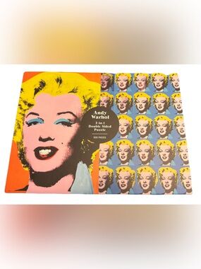 Andy Warhol Marilyn Monroe 2-in-1 Double Sided Puzzle - Yellow, Pink, Blue